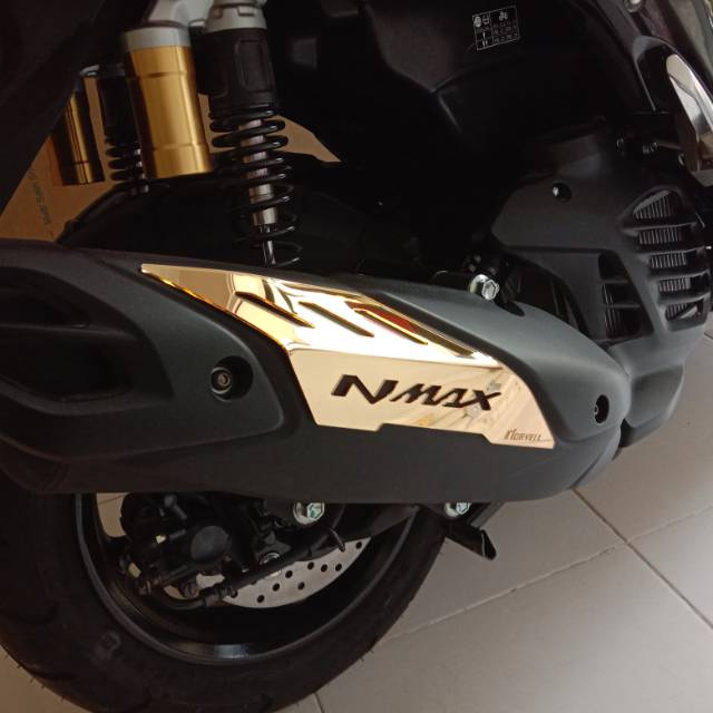 Muffler Cover  All New Nmax  2022 Gold Chrome Muffler 