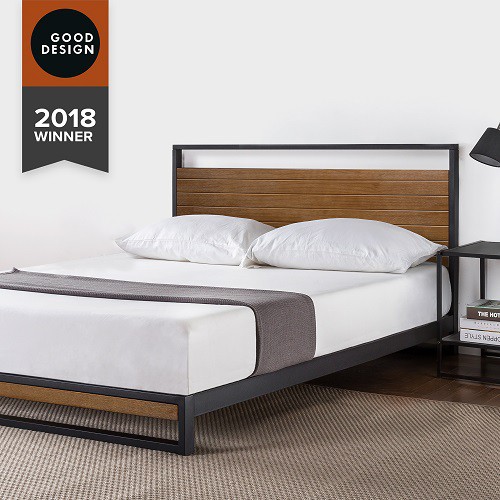 Zinus Suzanne Metal And Wood Platform, Zinus Queen Bed Frame Assembly