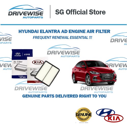 Hyundai Elantra AD Genuine Engine Air Filter Shopee Singapore