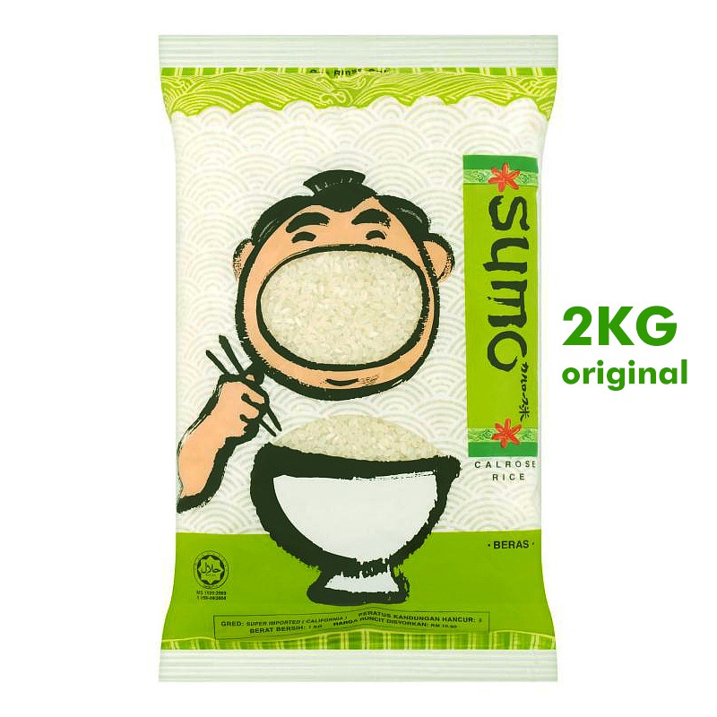 Shop Malaysia Sumo Calrose Rice Beras Halal Sushi 1kg 500g Ready Stock Shopee Singapore