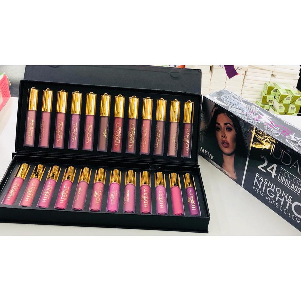 huda beauty 24 lipstick set