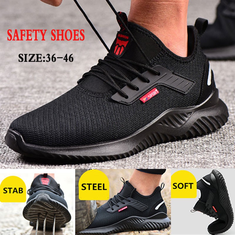 mesh steel toe shoes
