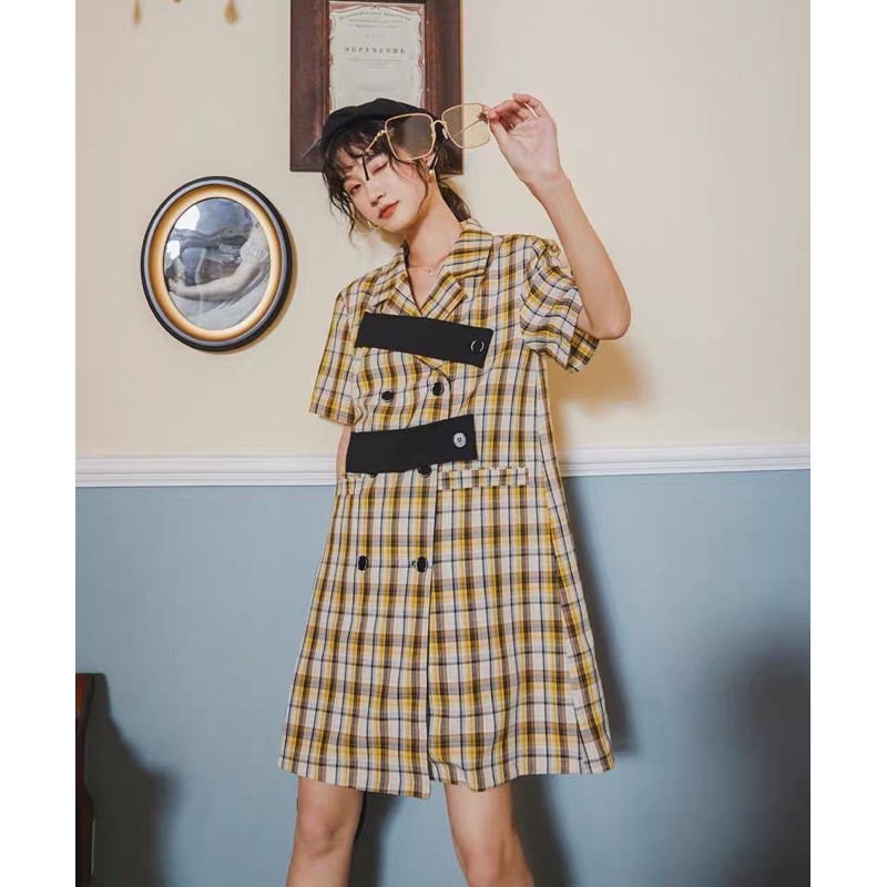 Stylish Gingham Dress | Shopee Singapore