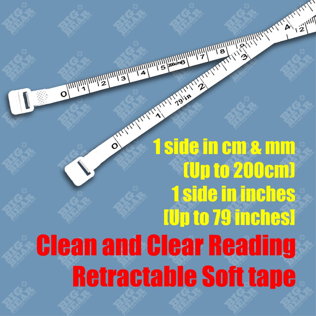 Shop Malaysia 2 0m 200cm 79inches Extra Long Soft Tape Measure Clothing Automatic Retractable Mini Measuring Tape Shopee Singapore