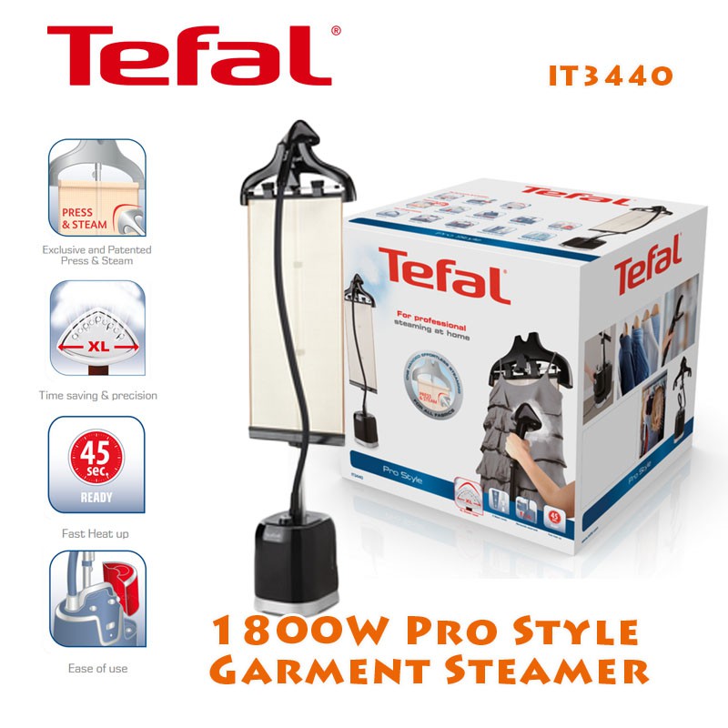 TEFAL IT3440 Pro Style Garment Steamer Shopee Singapore