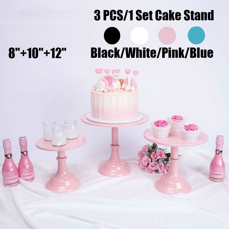 Blue Polka Dot Baby Shower 3 Niveau Cupcake Stand Gateau Arbre Support Pour 24 Cupcakes