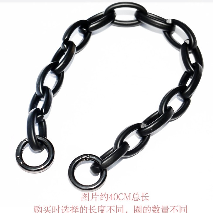 Image of Bag Strap O-Shaped Chain Accessories Resin Female Portable Shoulder Oval Thick #2