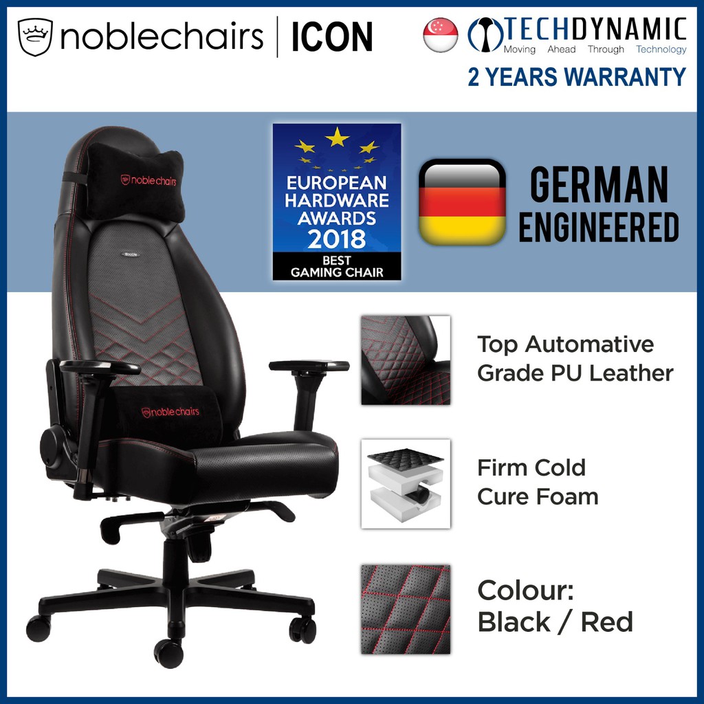 noble chairs gaming chair pu faux leather icon series available in 5  colors