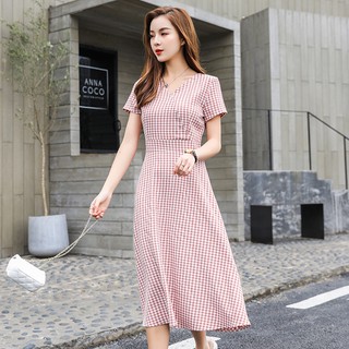 ladies short sleeve midi dresses