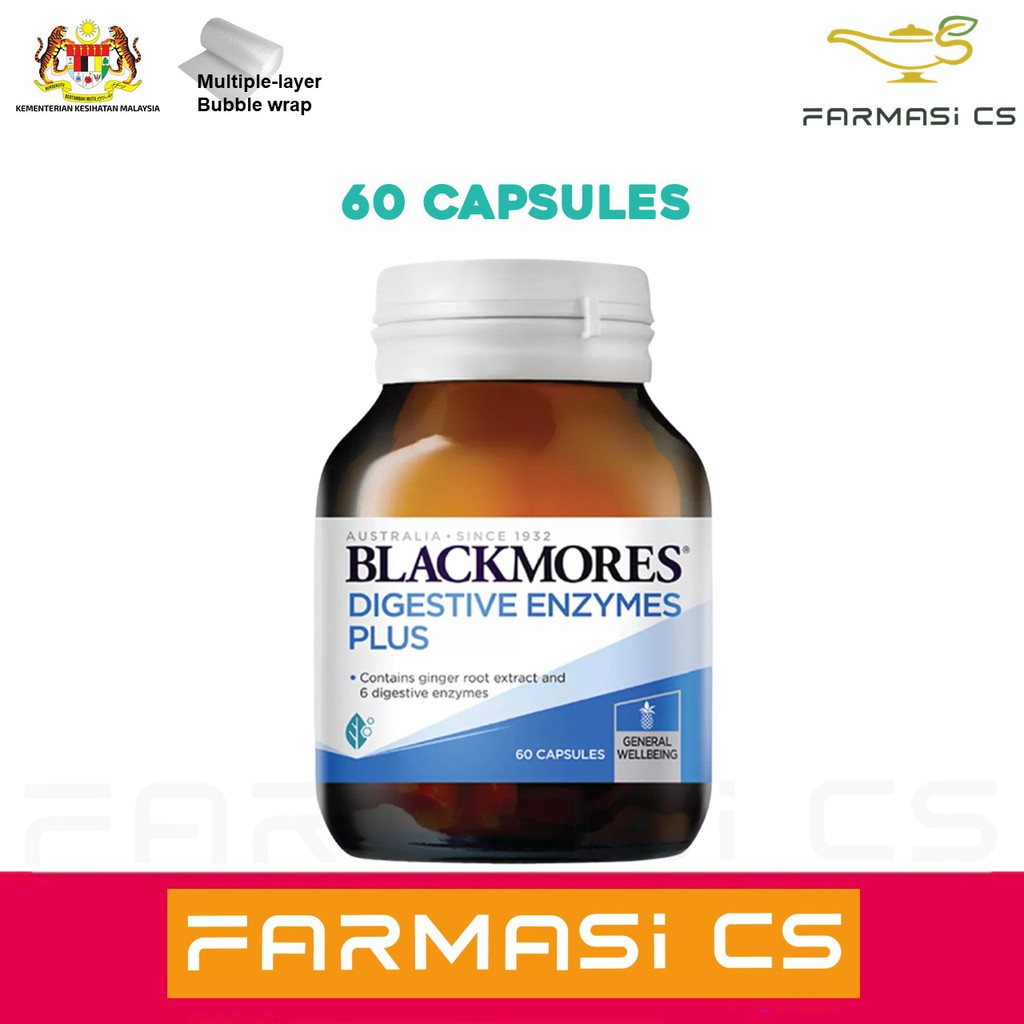 Blackmores Digestive Enzymes Plus 60 capsules EXP:05/2023 [ Indigestion ...