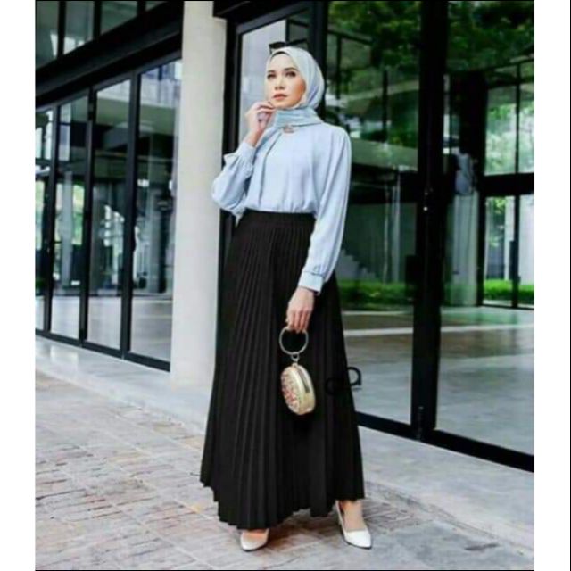 Lycra Flower Palas Skirt According To The Mother Shopee Singapore