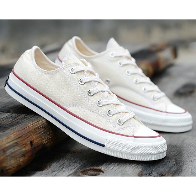 white flat converse