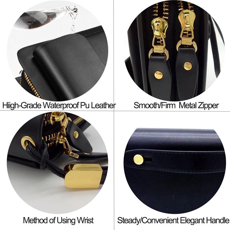 Mens Leather Clutch Bag Business Wrist Bag For Mens #6
