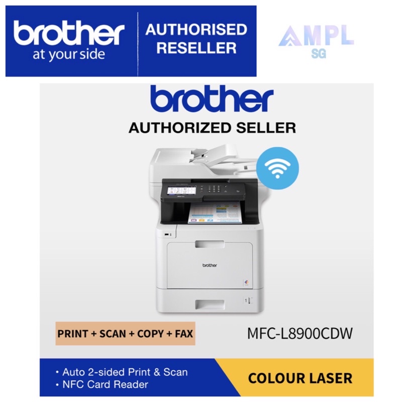 Brother MFC-L8900CDW Laser Printer-Print, Scan, Copy, Fax, Wireless ...