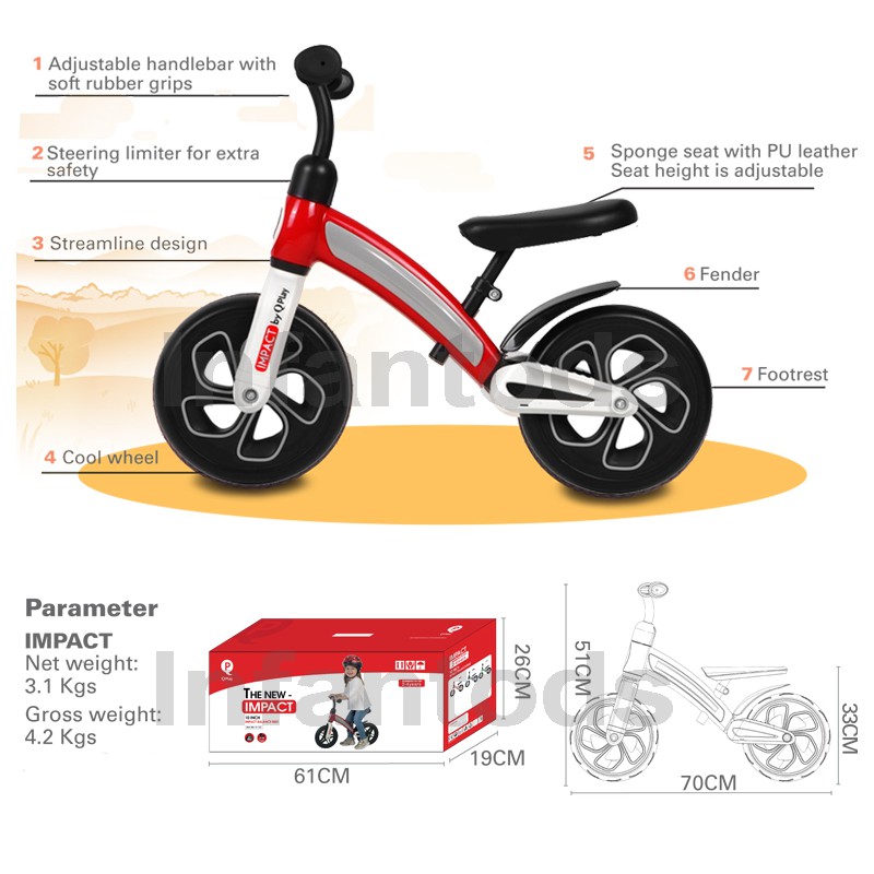 q play impact balance bike