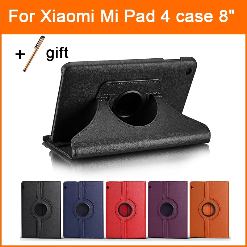 Xiaomi Mi Pad 4 Mipad4 8 Inch 360 Rotating Tablet Case Flip Cover Stand Pu Leather Case Shopee Singapore