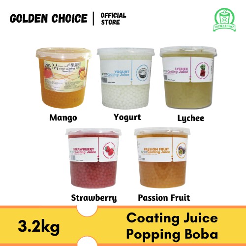 Shop Malaysia Popping Boba Pearl Ball Halal Coating Boba Juice 3 2kg Mango Yogurt Lychee Strawberry Passionfruit Popping Boba Halal Shopee Singapore