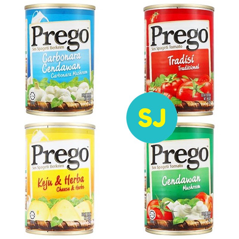 Prego Pasta Sauce Carbonara Mushroom Tomato Cheese Herbs Mushroom 1 Tin Shopee Singapore