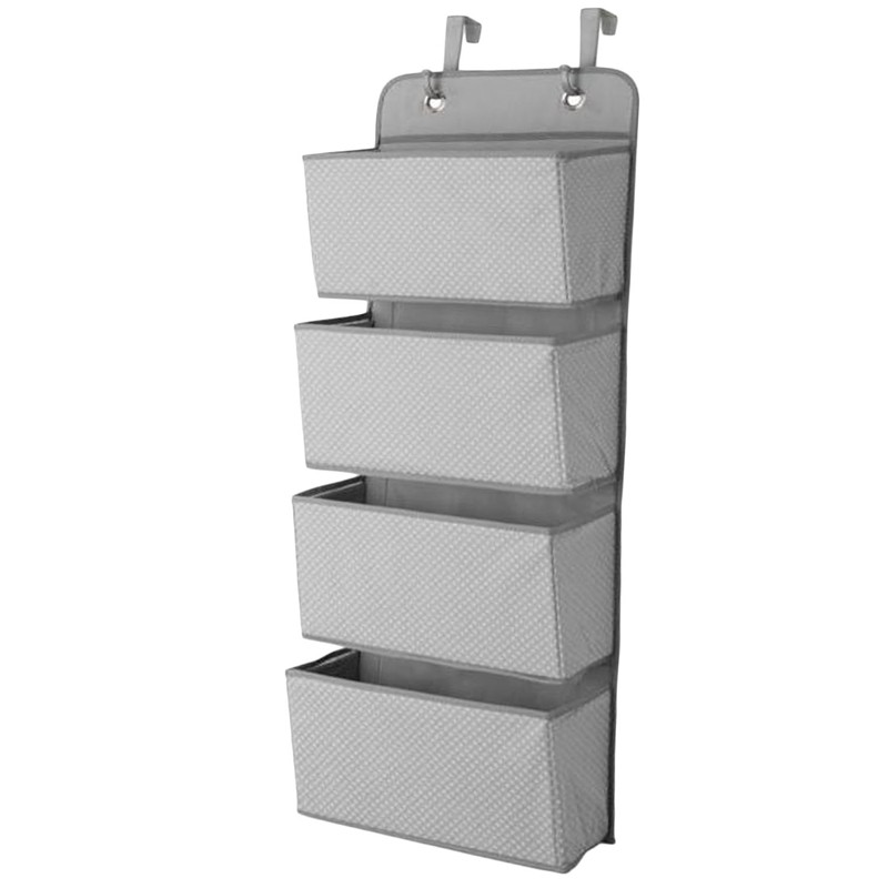 Simple Houseware 4 Pocket Hanging Wall Closet Storage Over Door