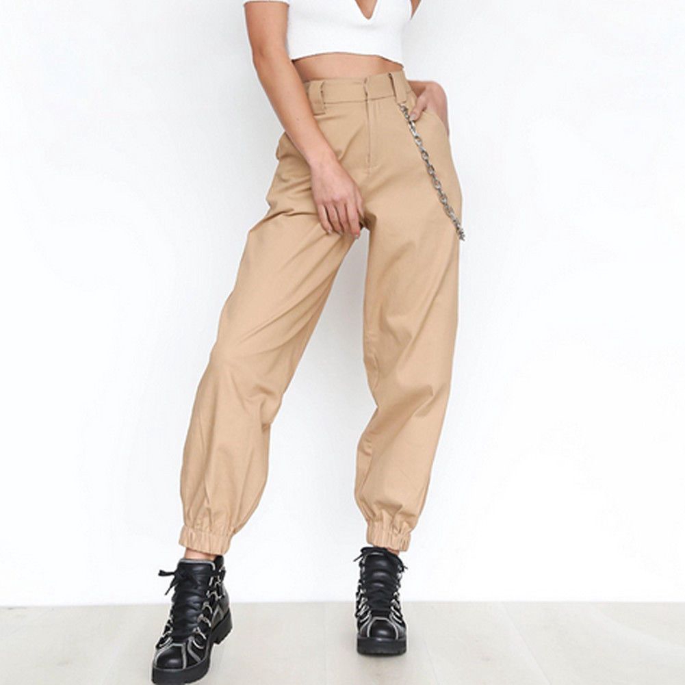 women's cargo pants with pockets plus size