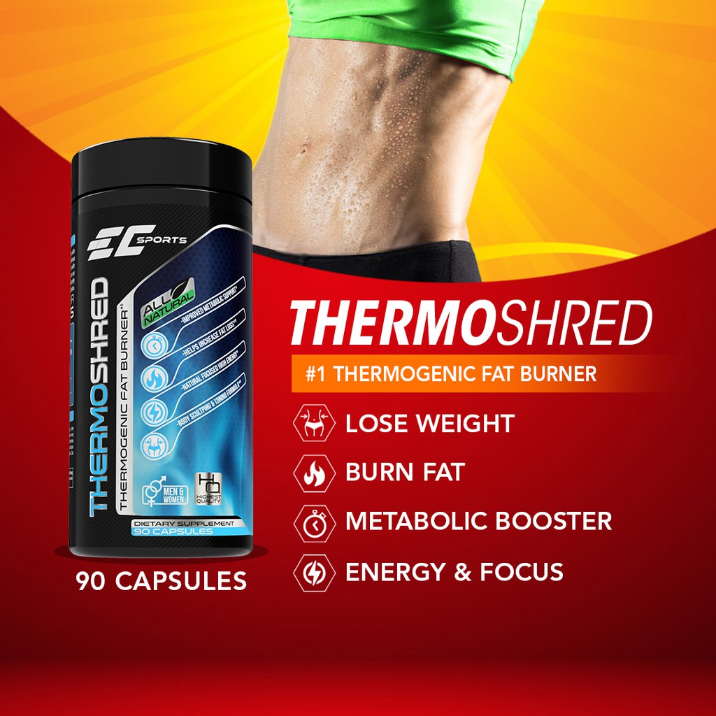 Thermoshred Thermogenic Fat Burner For Women & Men Weight Loss