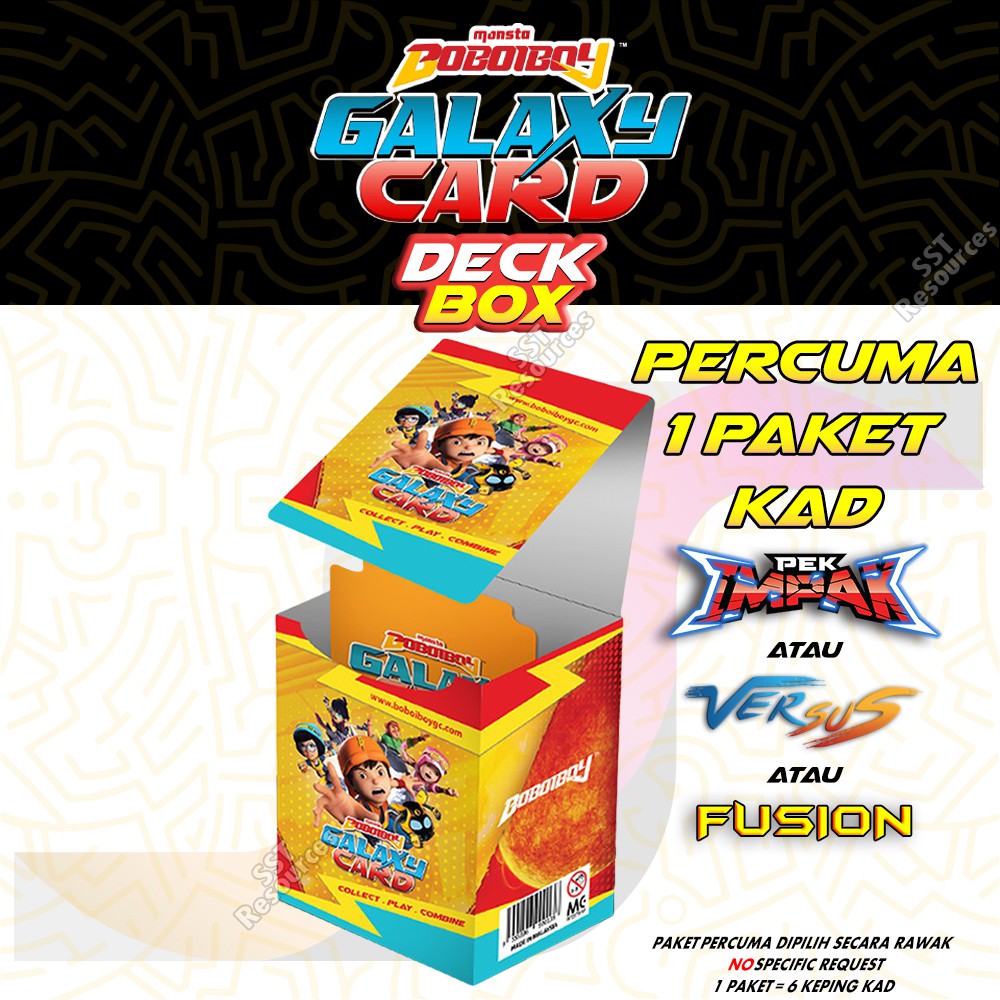 Shop Malaysia Boboiboy Galaxy Card Kad Deck Box For Pek Beyond Impak Versus Fusion Elemental Unggul Lagenda Adiwira Shopee Singapore