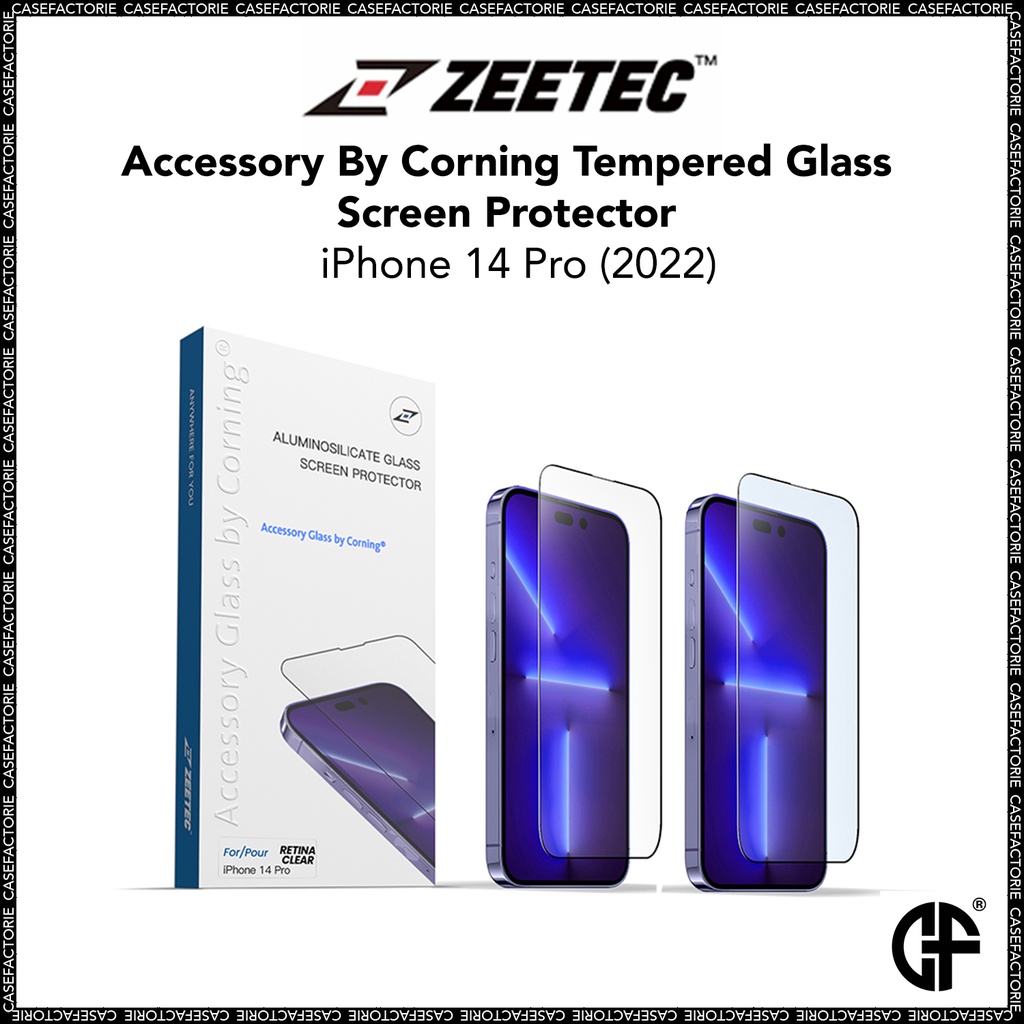 ZEETEC Accessory By Corning Tempered Glass Screen Protector for iPhone