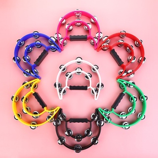 Hand bell ring Hand bell Double ring tambourine ring Atmosphere  Suitable for kindergartens, family parties, bars
