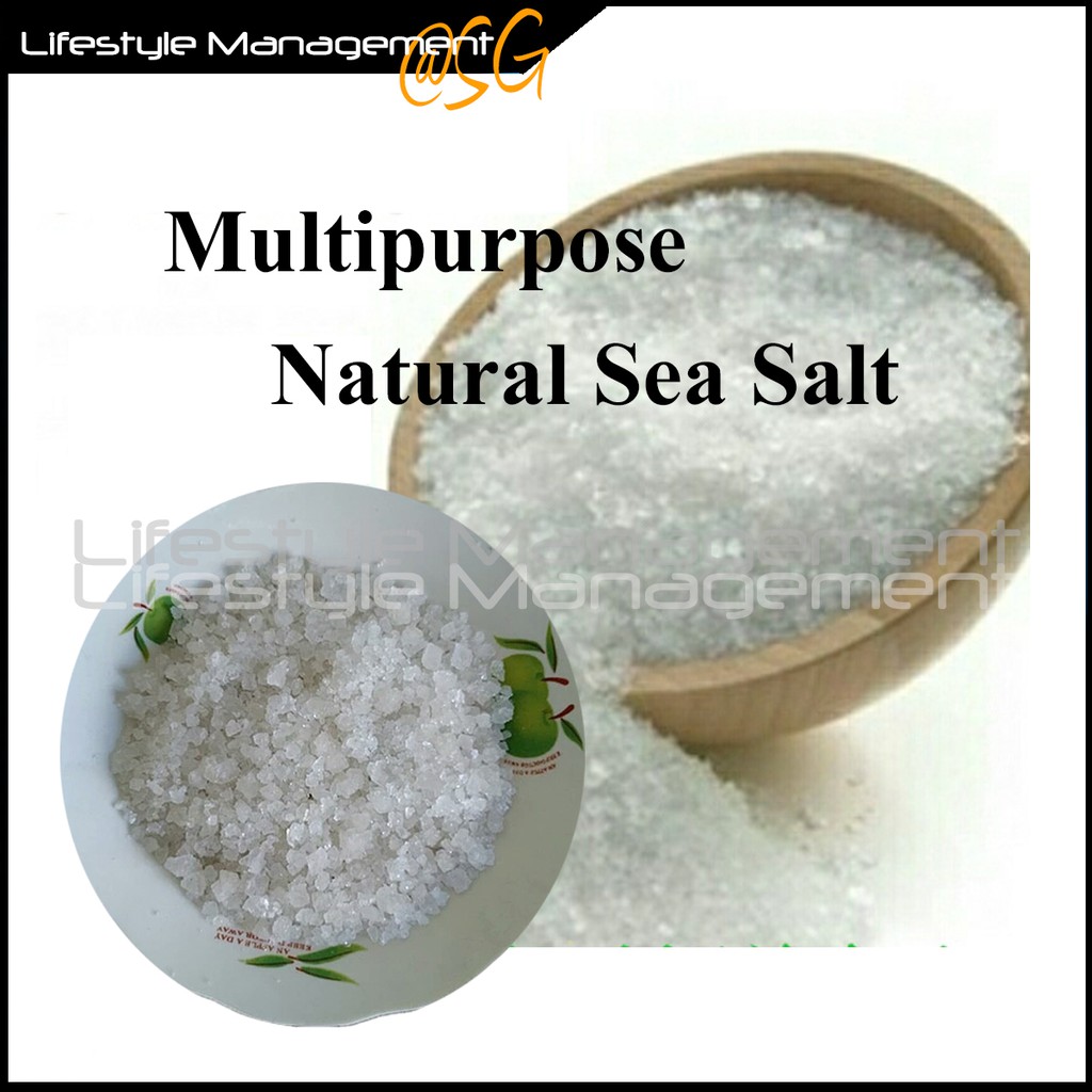 Multipurpose Natural Sea Salt Coarse Salt (Approx 2.7Kg/Pack) Shopee