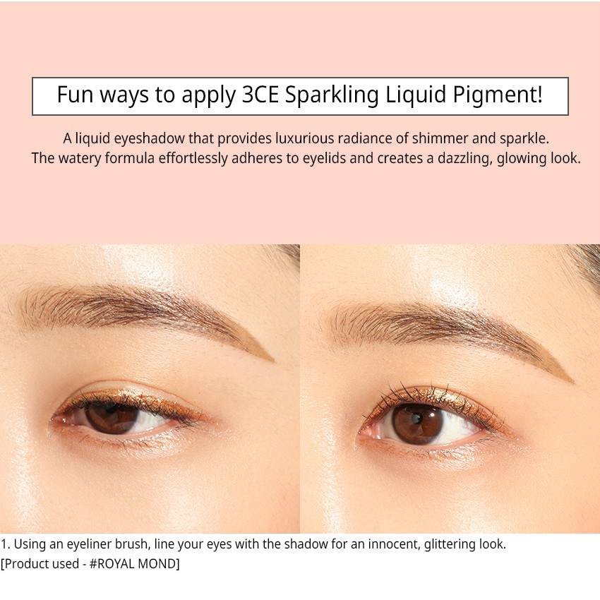 3ce sparkling liquid pigment