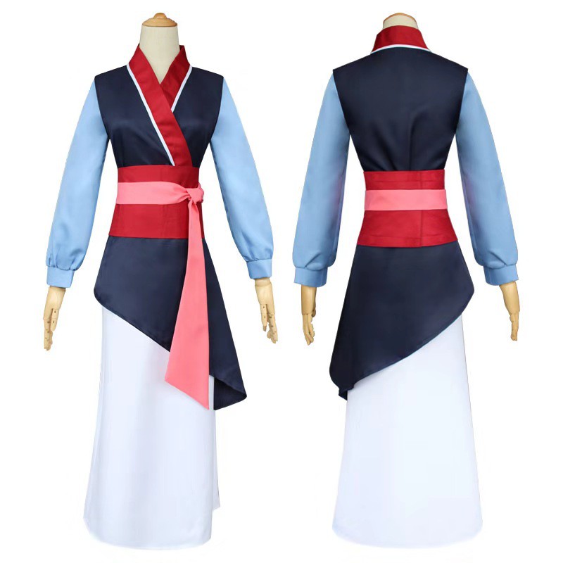 Heroine Mulan Costume Three Piece Dress Up Deluxe Halloween