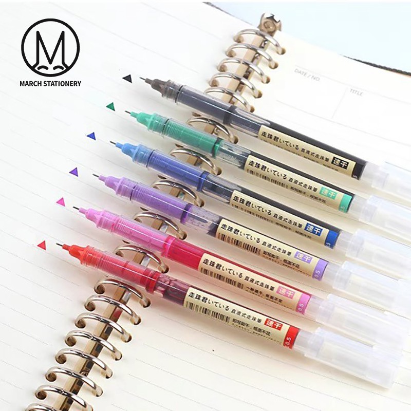 March Smooth Gel Ink Pen0.5mm School Office student Exam Writing Super Long Lasting 1500m