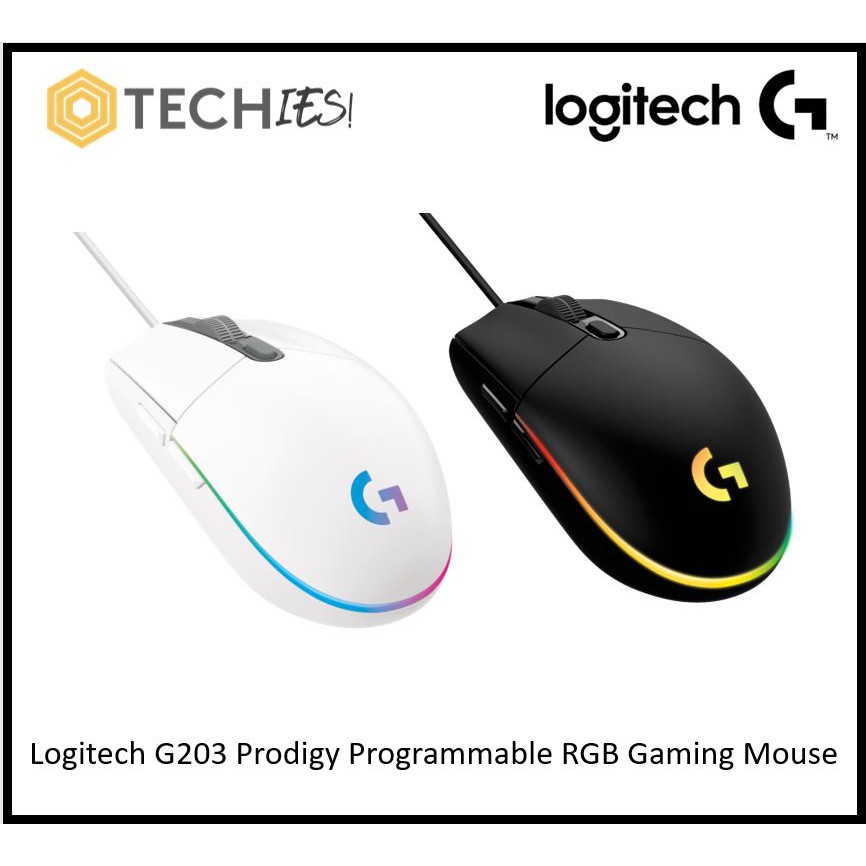 Logitech G203 Lightsync RGB Wired Gaming Mouse With 8K SensorBlack