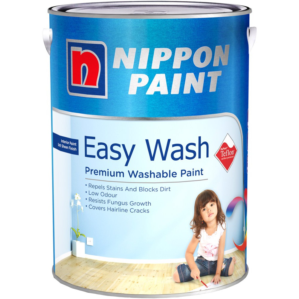 All 2338 colours in stock Nippon Paint Easy Wash - 1L/5L ...