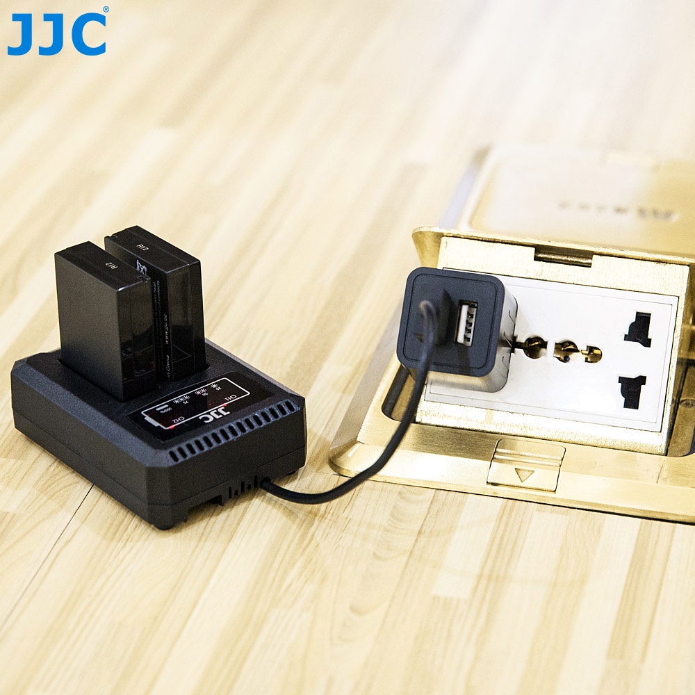 JJC LC-E12C USB Battery Charger for Canon EOS M50 Mark II, M50, M200, M100, M10, M, PowerShot SX70 HS, PowerShot G1X and More Cameras with LP-E12 Battery