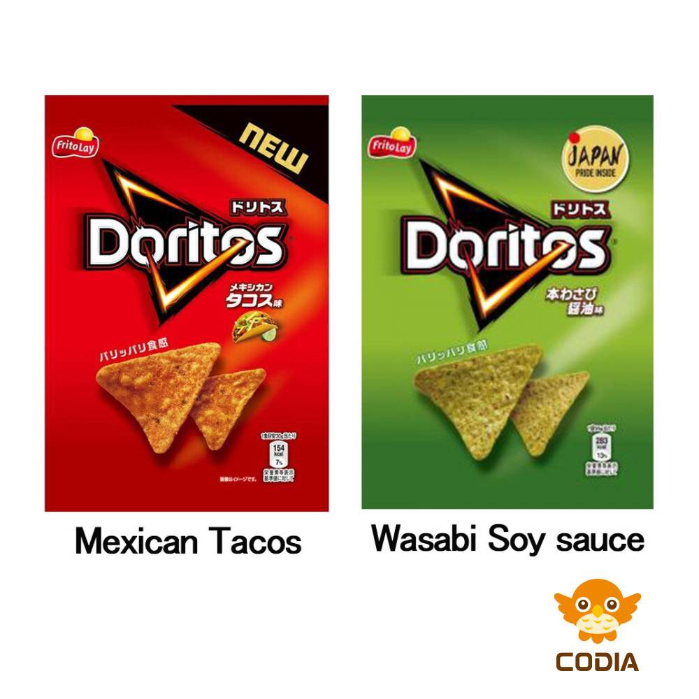 Japan Fritolay Doritos Mexican Tacos/Wasabi Soy sauce Flavor 48g