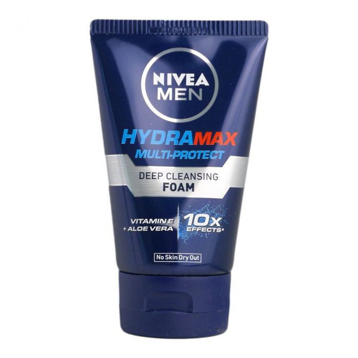 Nivea Men Hydramax Multi Protect Deep Cleansing Facial Foam With Aloe Vera 100 Grams Shopee 