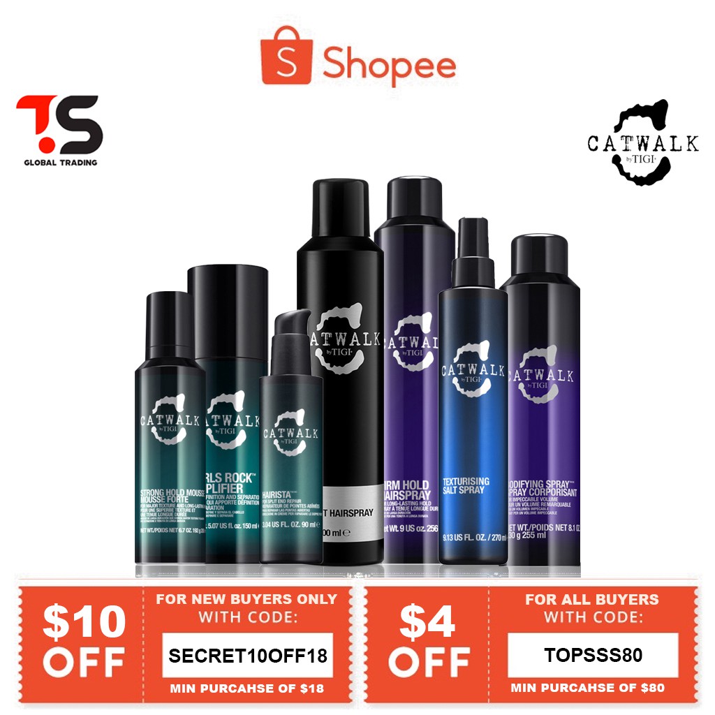 Tigi Catwalk Styling Spray Mousse Balm Shopee Singapore