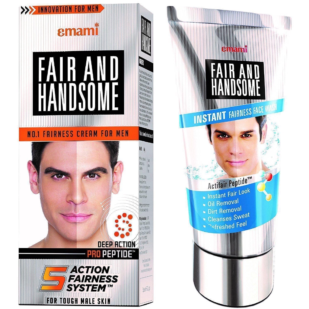 Emami Fair Handsome Fairness Cream 60g With Fair Handsome Face Wash 100g Shopee Singapore