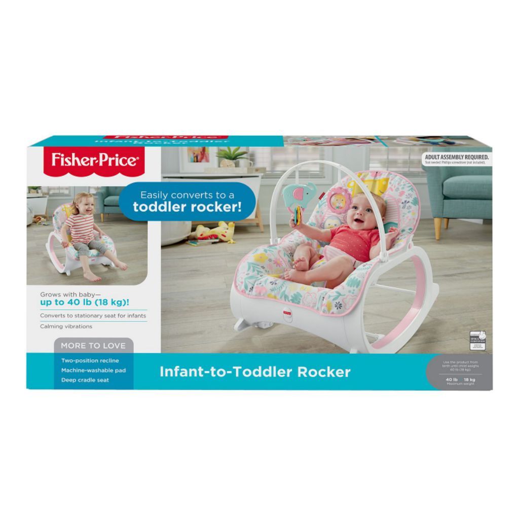 fisher price infant to toddler rocker tiny tea time