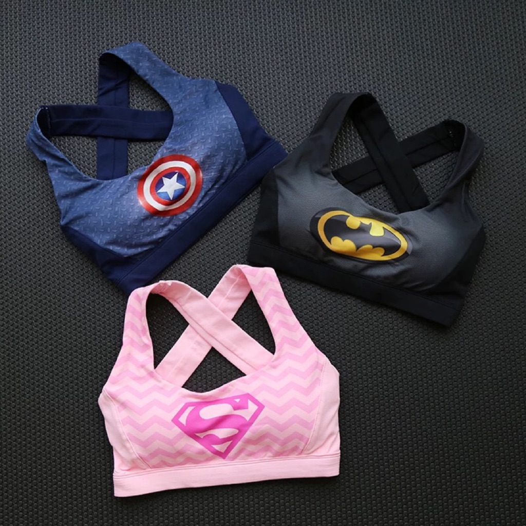 superhero sports bra