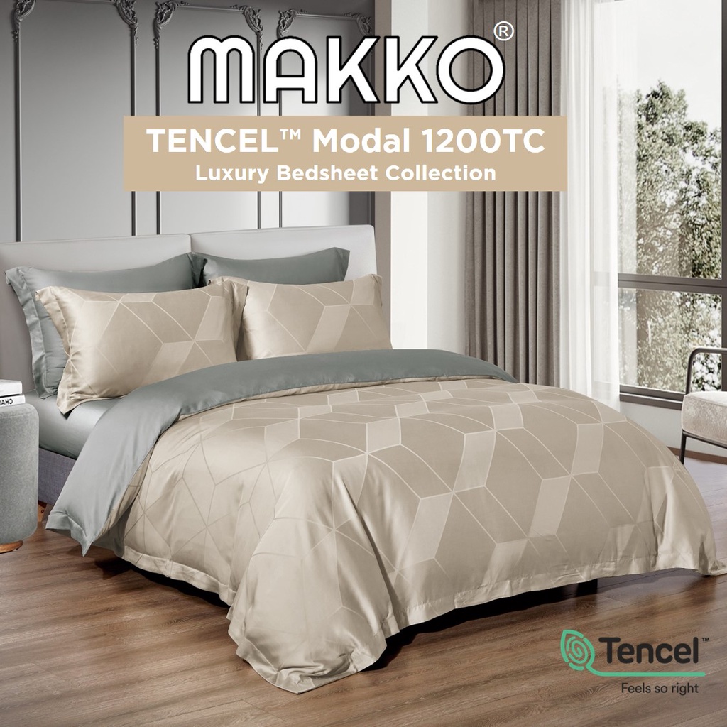 MAKKO 100 TENCEL™ Modal 1200TC Bedsheet Set ★ Quilt Cover Sold