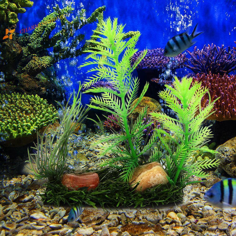 Living Fish Tank Ornament Underwater Grass Artificial Plants