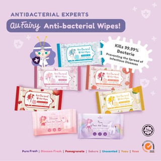 AU FAIRY Hand Wipes Travel Pack 10pc x 10pack 