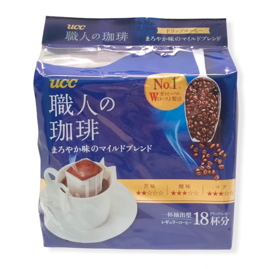 [DONKI]UCC Craftman's Drip Coffee Mild Blend/Mocha Blend 18P Shopee