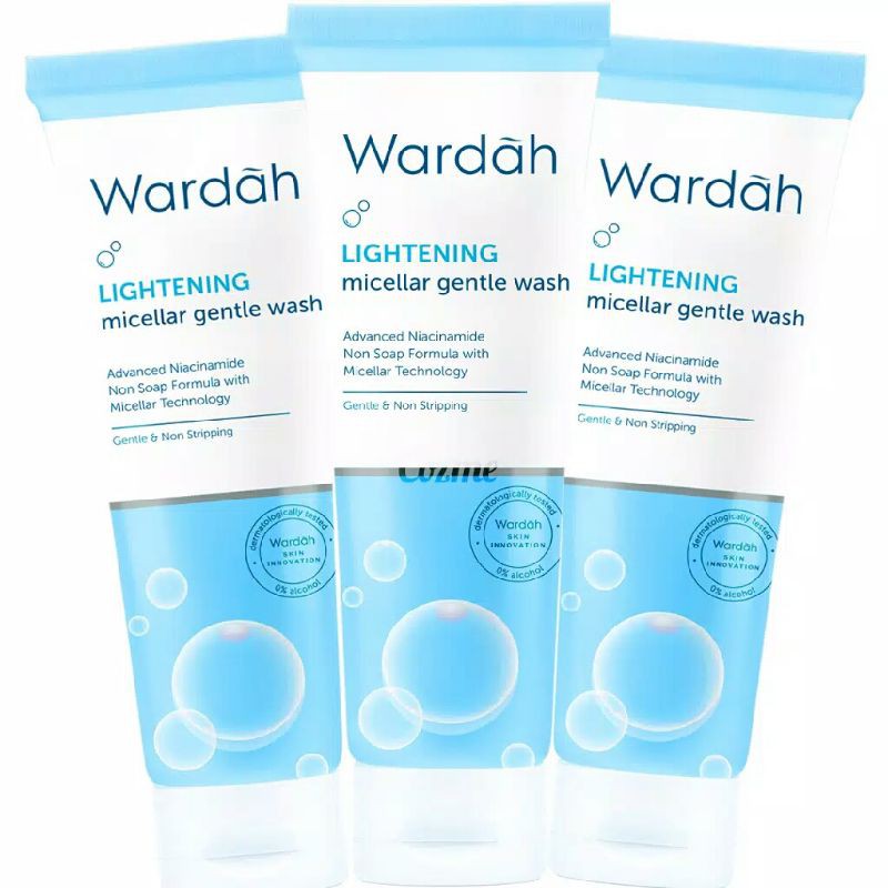 Wardah lightening Micellar gentle wash facial foam 50ml Small Shopee Singapore