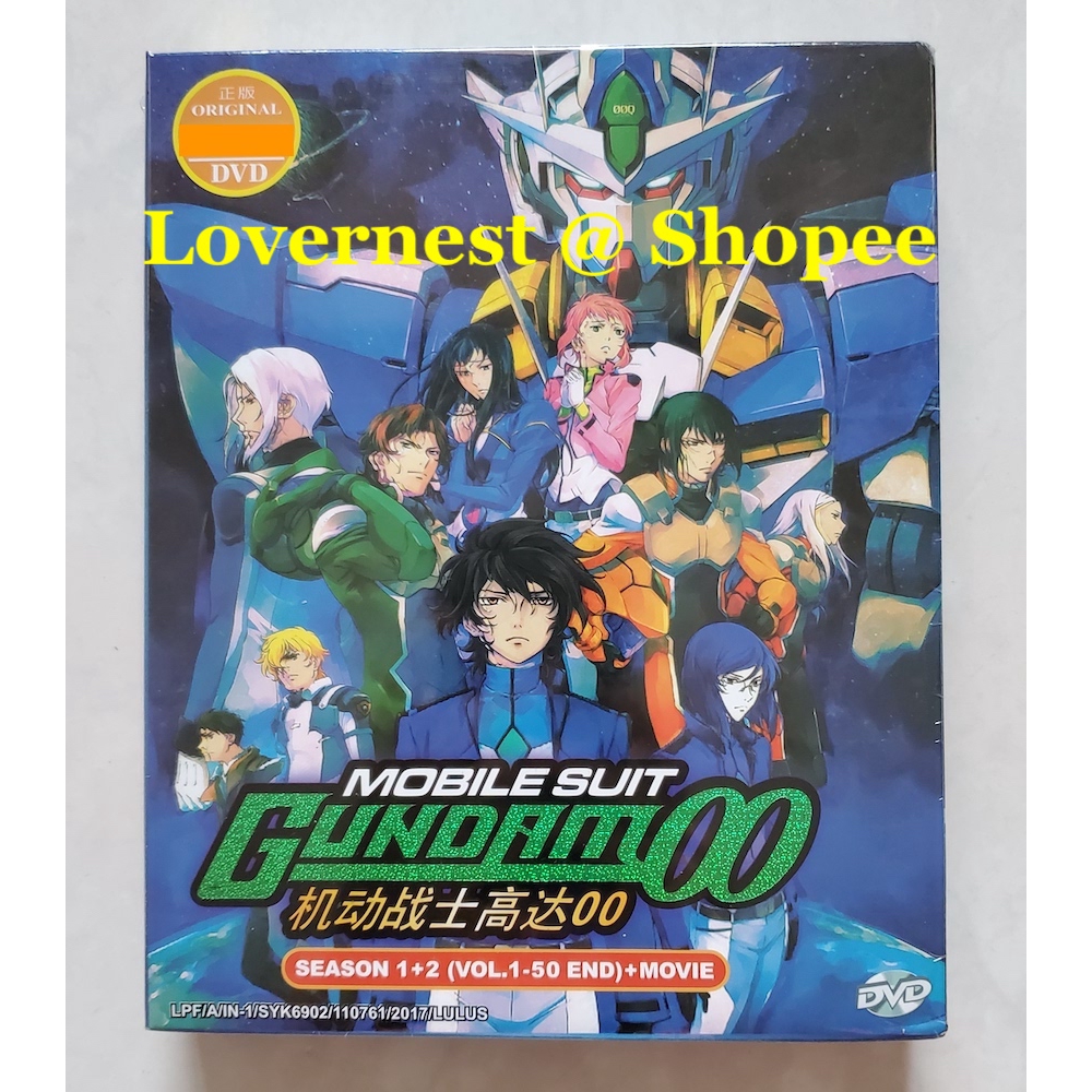 Anime Dvd Mobile Suit Gundam 00 Season 1 2 Vol 1 50 End Movie Shopee Singapore