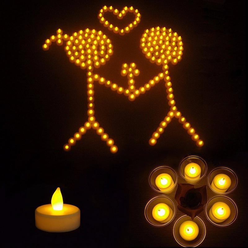 24pcs Flameless LED Tealight Tea Candles Wedding Light Romantic Candles Lights #2