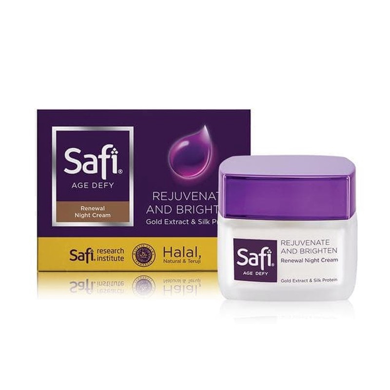 Safi Age Defy Renewal Night Cream Rejuvenate And Brightening 20gr 25gr Shopee Singapore