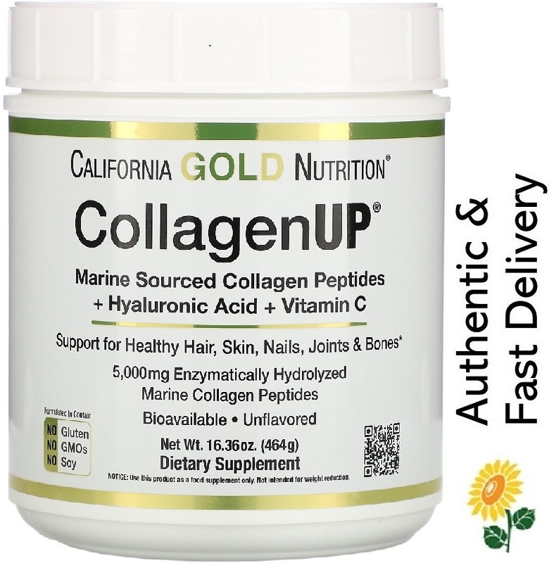 Sg California Gold Nutrition Collagen Up Marine Collagen Peptides Hyaluronic Acid Vitamin C Unflavored Shopee Singapore